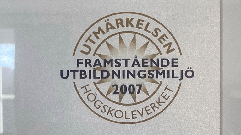 diplom för framstående studiemiljö