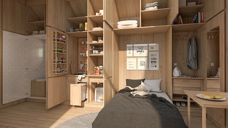 A visualisation of how the house might look on the inside.