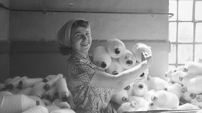 Photo of woman worker in Textile industry