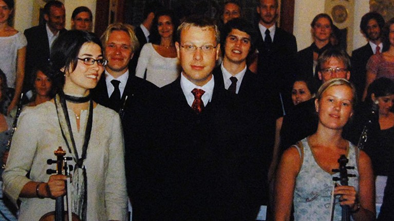 Dirigent Daniel Hansson och hans orkester 1999