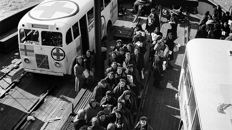 kvinnor som kom med vita bussarna till Malmö