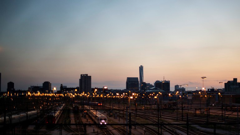 Utsikt från frihamnsviadukten
