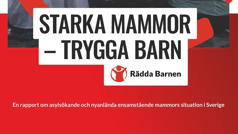 Omslag till rapport som heter Starka mammor - trygga barn