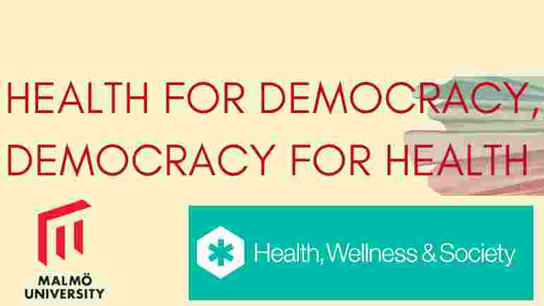 textskylt Health For Democracy