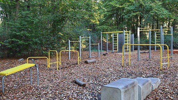 Outdoor gym.