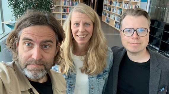 Magnus Erlandsson, Lisa Hellström och  Fredrik Portin