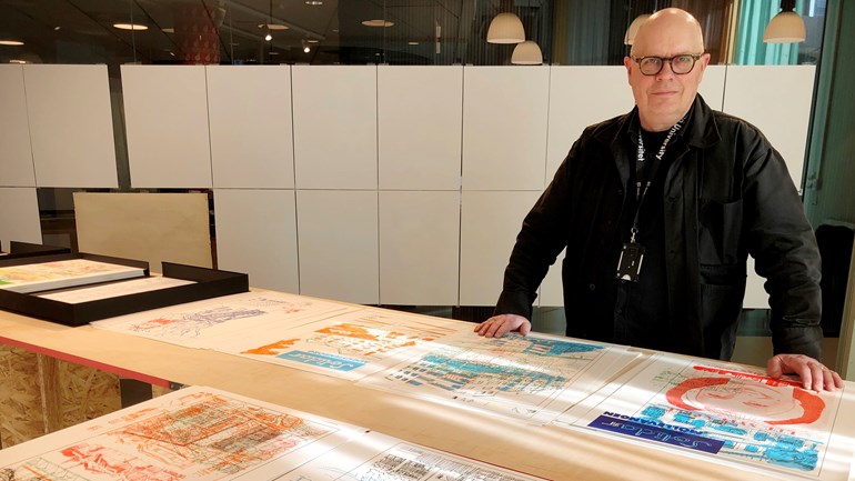 Gunnar Krantz med utställningen