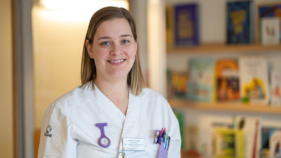 Porträtt på specialistsjuksköterska.