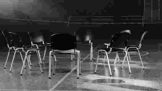 Chairs in a circle.