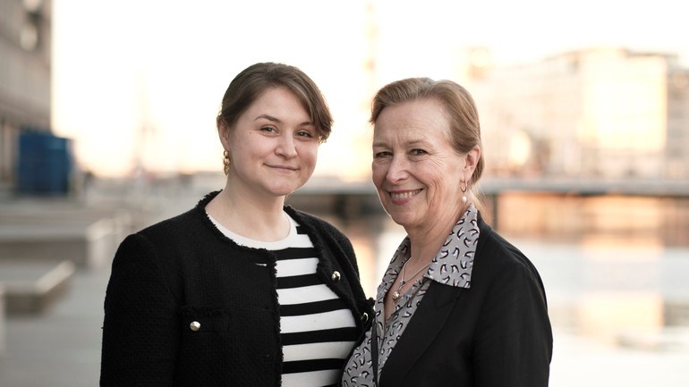 Oleksandra Romantsova och Kerstin Tham
