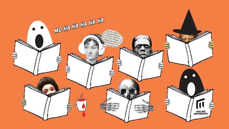 Ghosts and monsters reading together