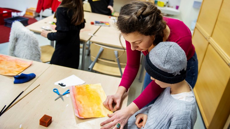 Bladins Grundskola årskurs 3. Marknadsföringsbilder till Fakulteten för lärande och samhälle.
